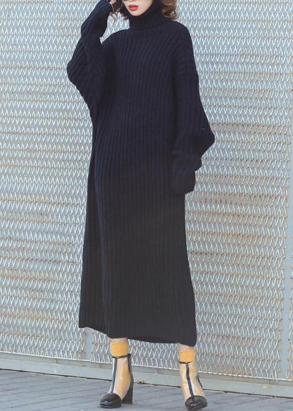For Work High Neck Sweater Fall Dresses Quotes Black Tunic Knitwear