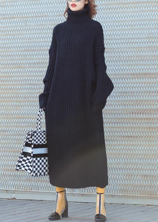 For Work High Neck Sweater Fall Dresses Quotes Black Tunic Knitwear