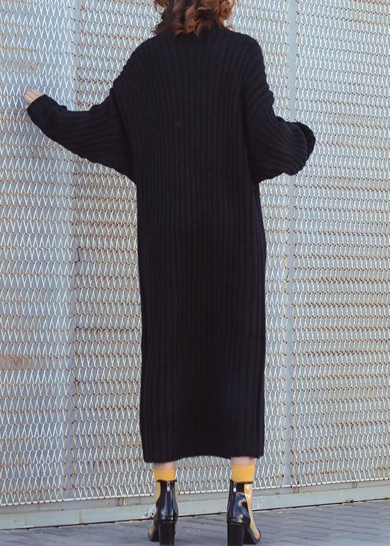 For Work High Neck Sweater Fall Dresses Quotes Black Tunic Knitwear