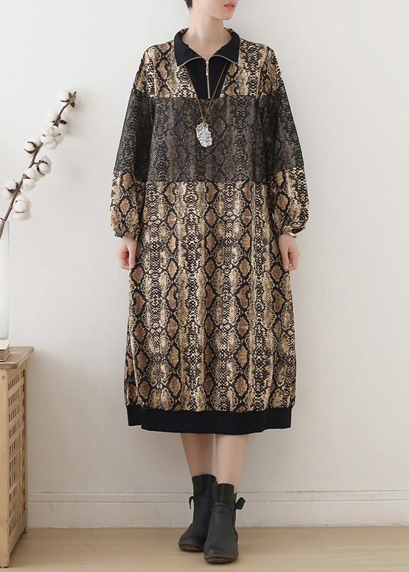 For Work Yellow Leopard Sweater Outfits Diy Zippered Tejidos Fall Knitted Dress