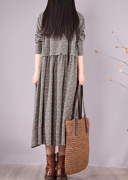 French Lapel Button Down Spring Ideas Blue Print Dress