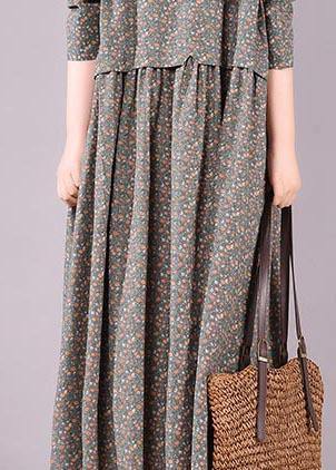 French Lapel Button Down Spring Ideas Blue Print Dress