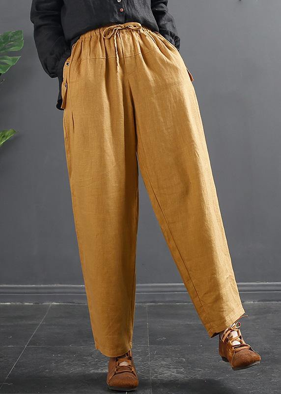 French Spring Wide Leg Pants Unique Blue Inspiration Elastic Waist Wild Pants