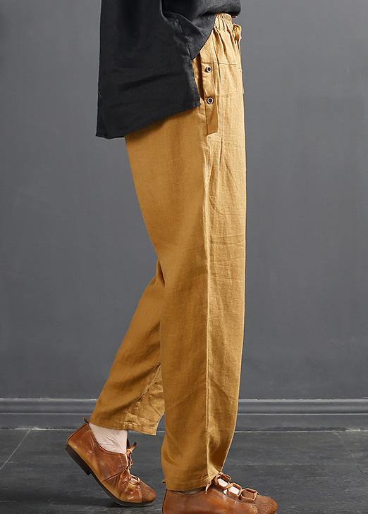 French Spring Wide Leg Pants Unique Dark Gray Inspiration Elastic Waist Wild Pants
