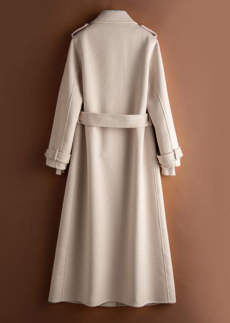 French Beige Clothes for Wardrobes Lapel Tie Waist Coat