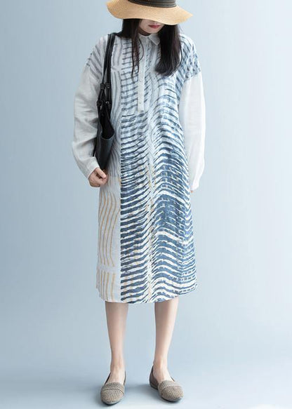 French Black Striped Clothes Lapel Patchwork Short Dress