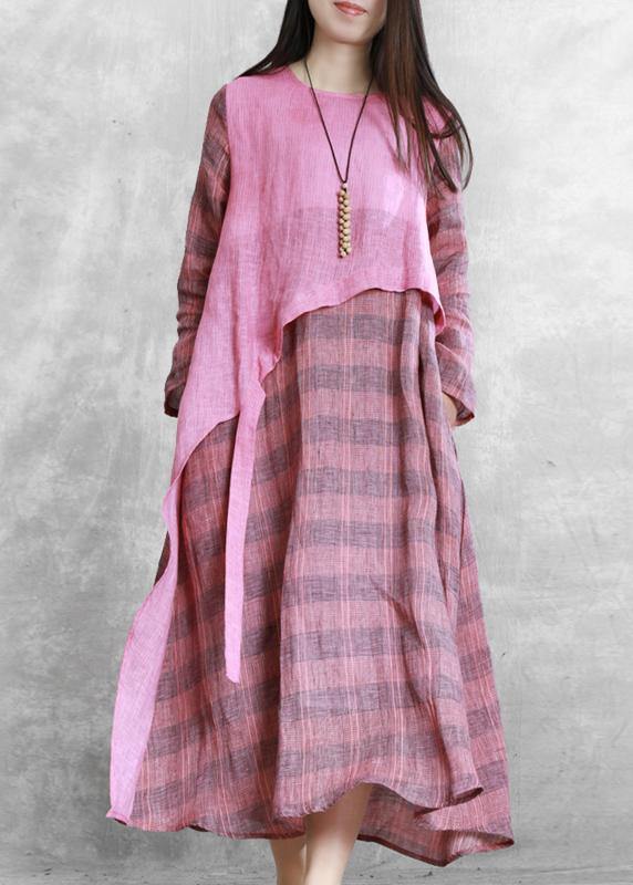 French Green Robes O Neck Asymmetric Kaftan Summer Dresses