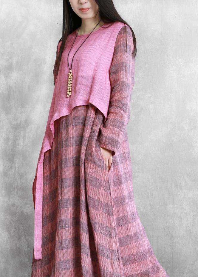 French Green Robes O Neck Asymmetric Kaftan Summer Dresses