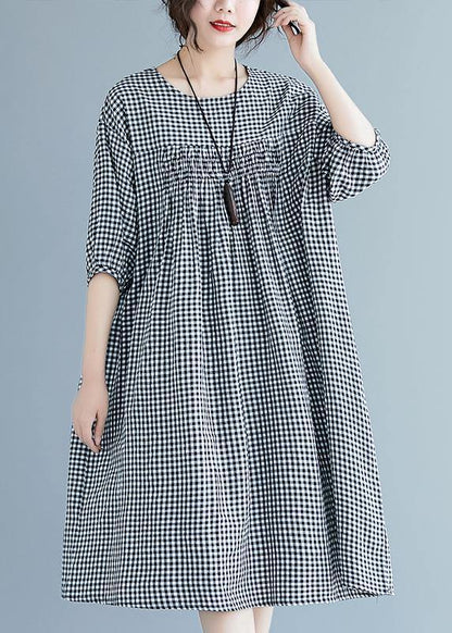 French O Neck Lantern Sleeve Clothes for Pattern Yellow Dresses Summer