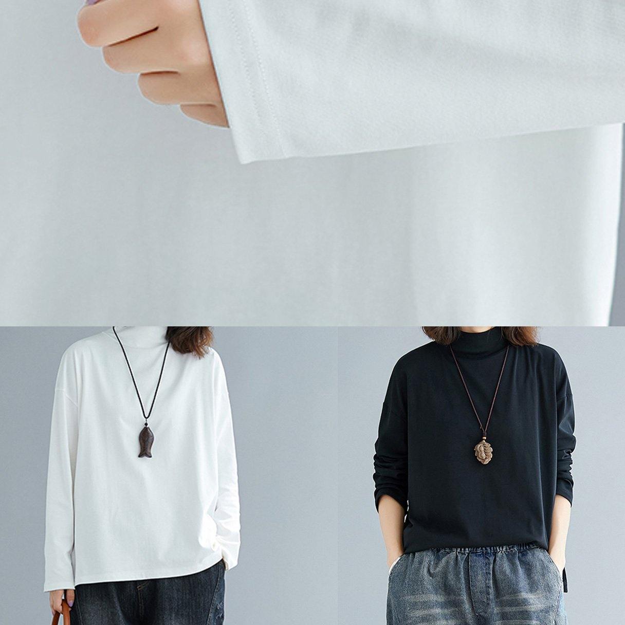French stand collar cotton spring clothes Christmas Gifts white shirt