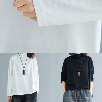 French stand collar cotton spring clothes Christmas Gifts white shirt