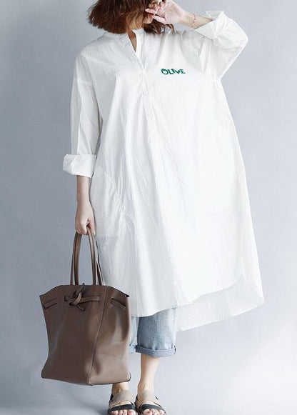 French White Cotton Quilting Clothes Side Open Maxi Summer Dresses
