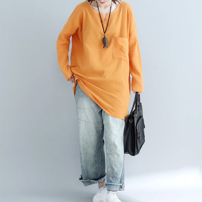 French yellow cotton clothes stylish Tutorials pockets Plus Size Clothing