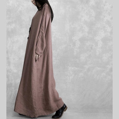 French O Neck Pockets Spring Quilting Clothes Outfits Black Long Dresses