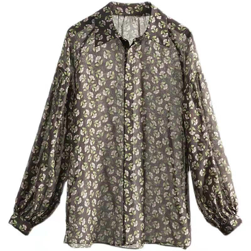 French Chocolate Print Cotton Linen Tops Organic Tutorials Button Down Dresses Shirts
