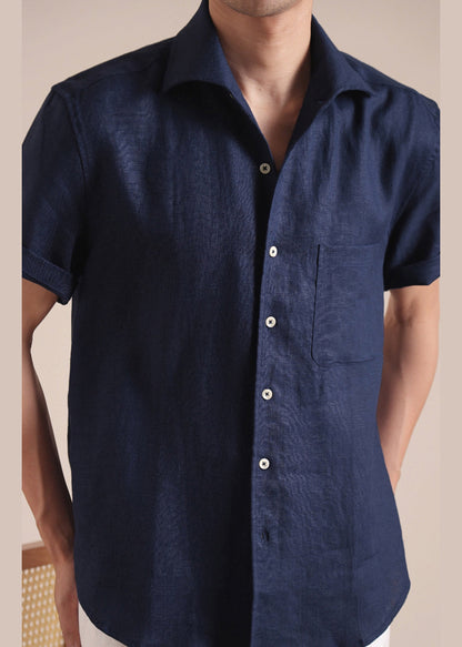 Green Button Pockets Cotton Shirts Peter Pan Collar