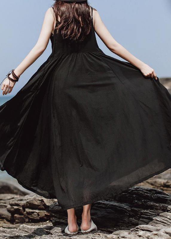 Green Cotton Clothes Fine Summer Color Double Layer Hem Dress