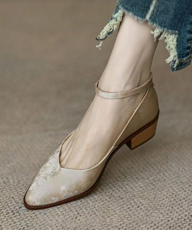 Green Faux Leather Loafers for Splicing Buckle Strap