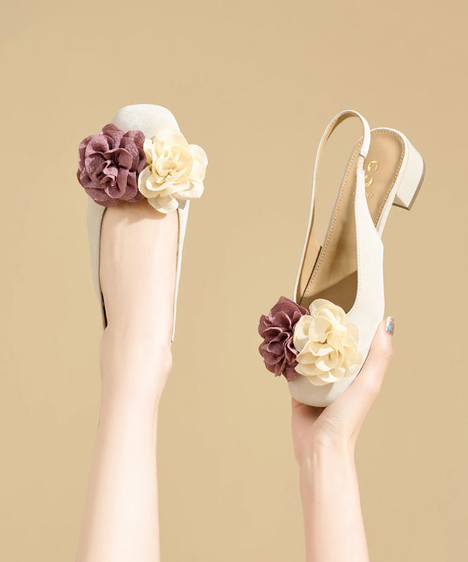 Green Splicing Chunky Sandals