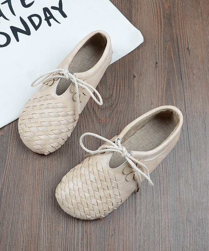 Green Lace Up Splicing Faux Leather Penny Loafers