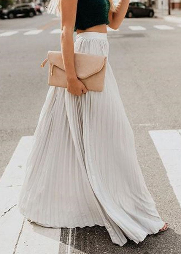 Grey Chiffon Beach Skirts Exra Large Hem Summer