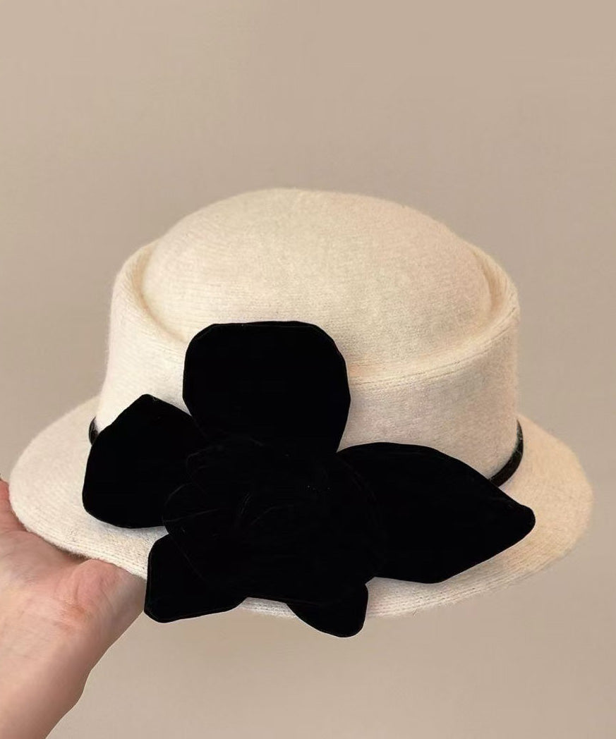 Handmade Coffee Woolen Cloche Hat