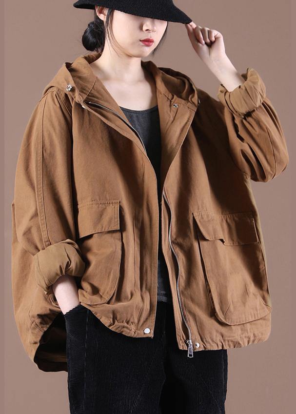 Handmade Chocolate Pockets Spring Coat