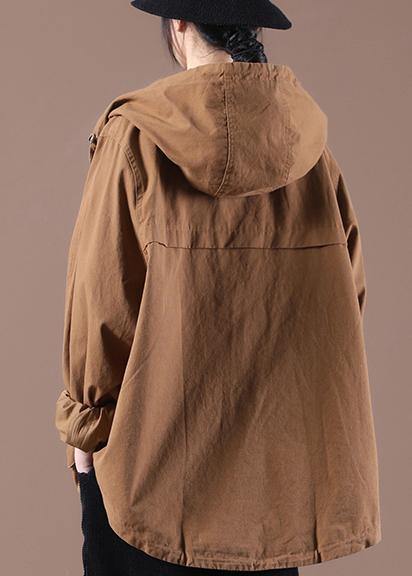 Handmade Chocolate Pockets Spring Coat