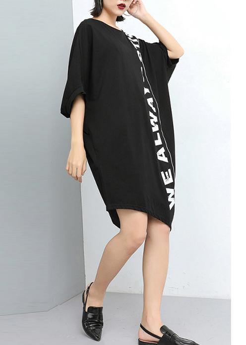 Handmade Cotton Dresses Print Irregular Dress