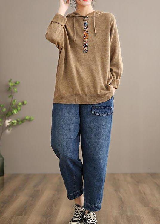 Handmade Spring Pants Oversize Denim Blue-pocket Photography Elastic Waist Trousers