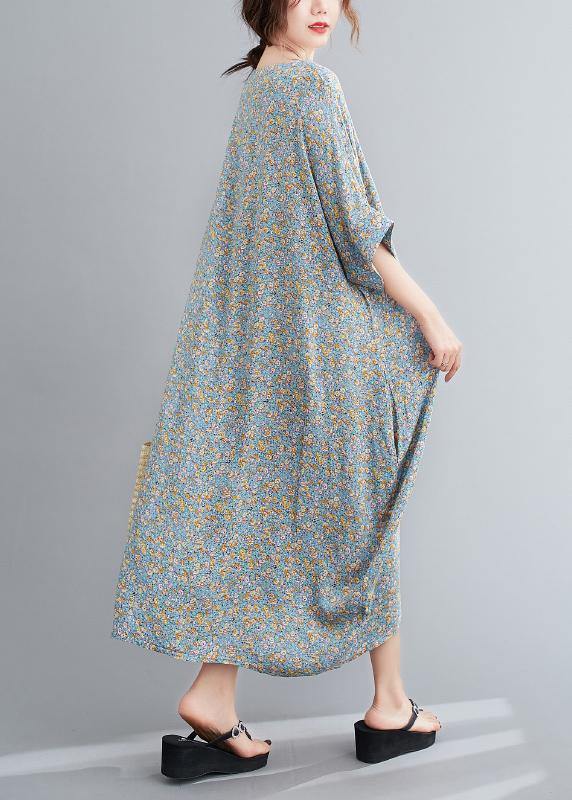 Handmade O Neck Clothes Inspiration Light Green Maxi Dress
