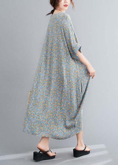 Handmade O Neck Clothes Inspiration Light Green Maxi Dress