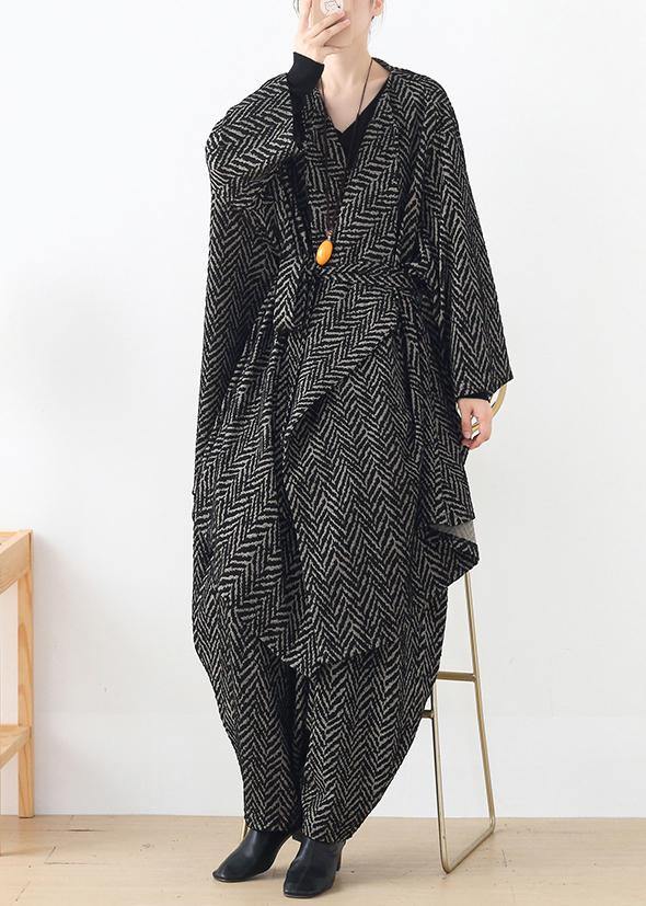 High-end Yarn-dyed Stripe Irregular Suit British Atmosphere Multi-wear Two-piece