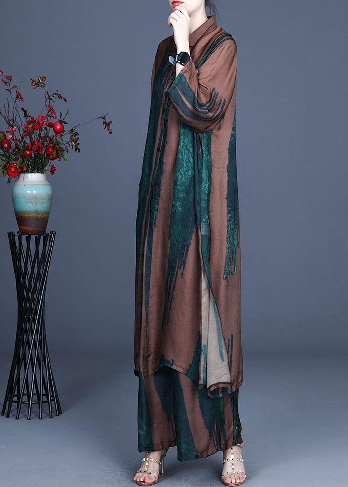 Italian Chocolate Summer Chiffon Vacation Dresses