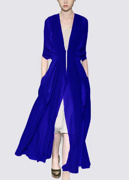 Italian Purple Silk Dress Long Sleeves