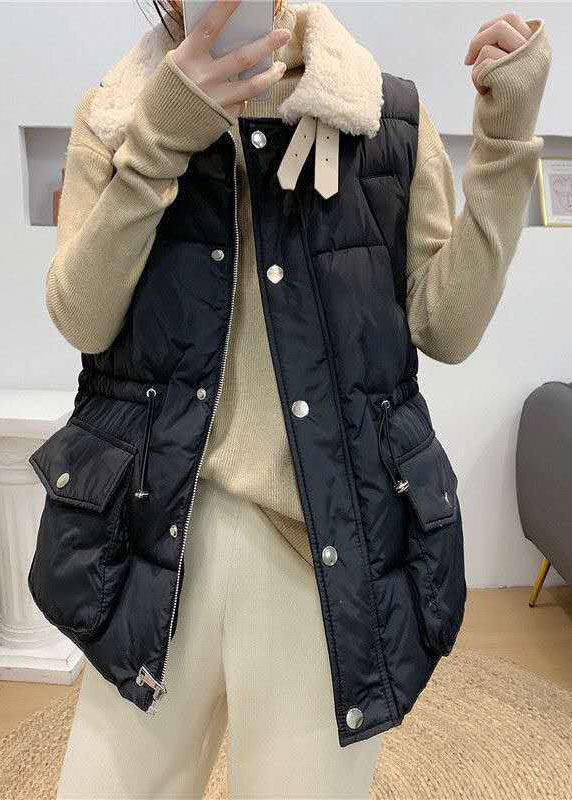 Italian Khaki Thick Warm Winter Sleeveless Puffer Vest