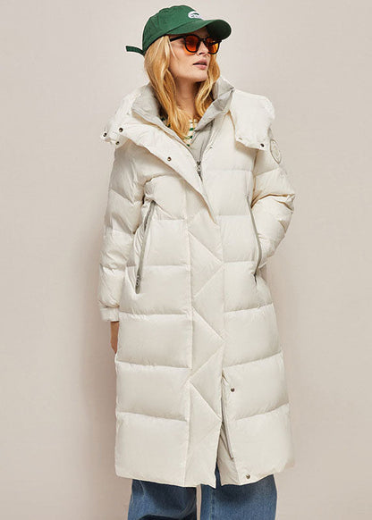 Italian Yellow Hooded Patchwork Cotton Blend Puffers Jackets Winter