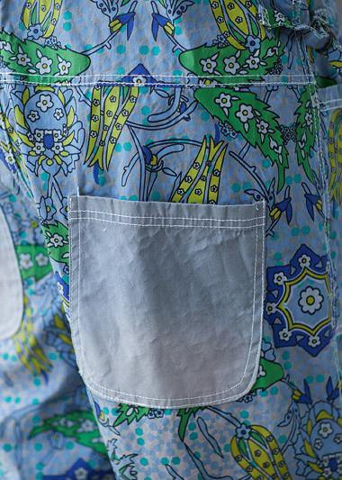Italian Cotton Trousers Summer Bleached Cotton Overalls