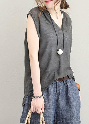 Italian Hooded Cotton Shirts Design Dark Gray Shirts Summer