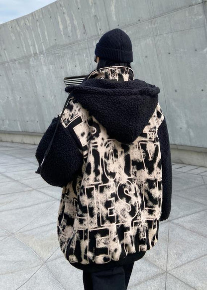 Jacket Short Heavy Winter Splicing Letter Tie Dye Baseball Jacket