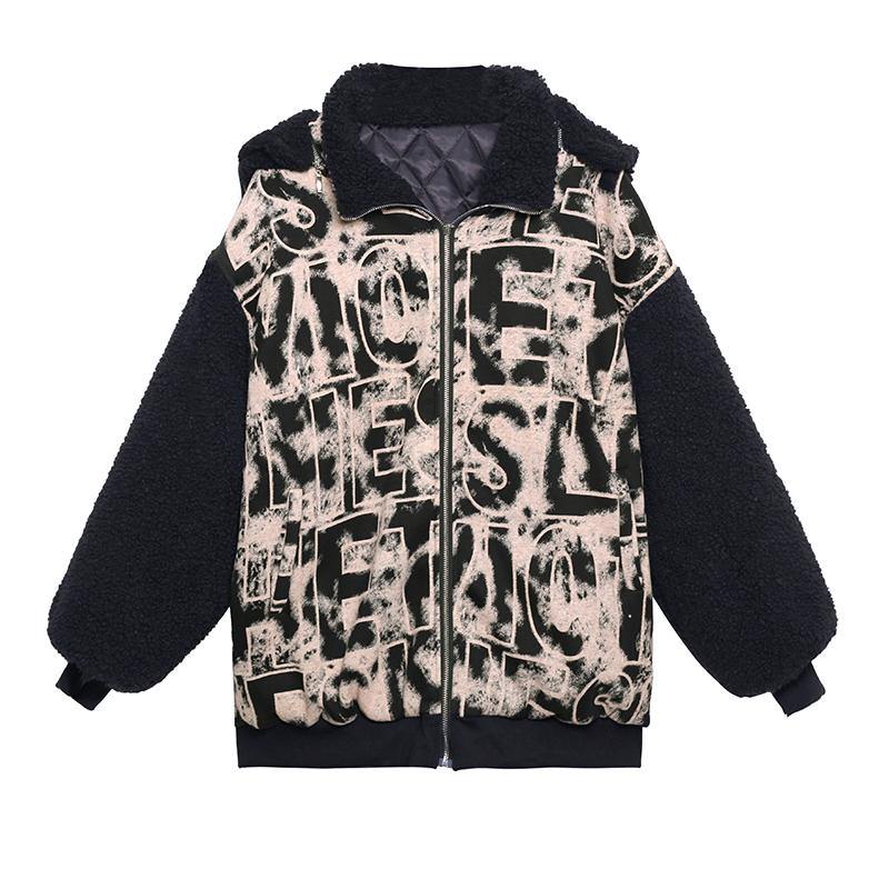Jacket Short Heavy Winter Splicing Letter Tie Dye Baseball Jacket