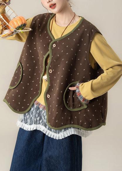 Japanese Style Print Asymmetrical Vest and T Shirt Pants Set Autumn