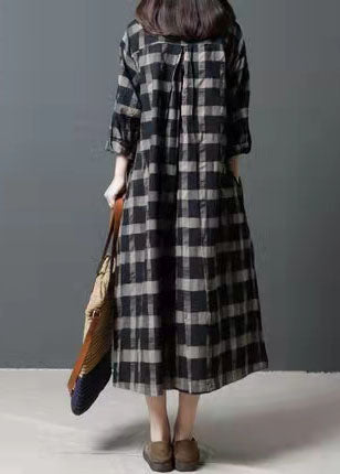 Large Pockets Spring Shirt Dress