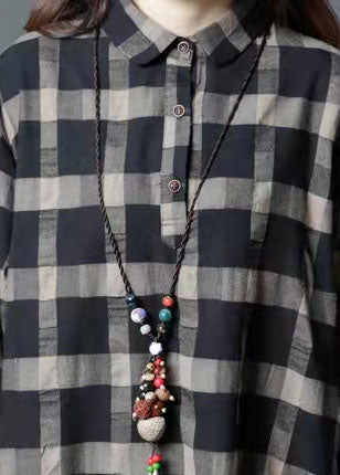 Large Pockets Spring Shirt Dress