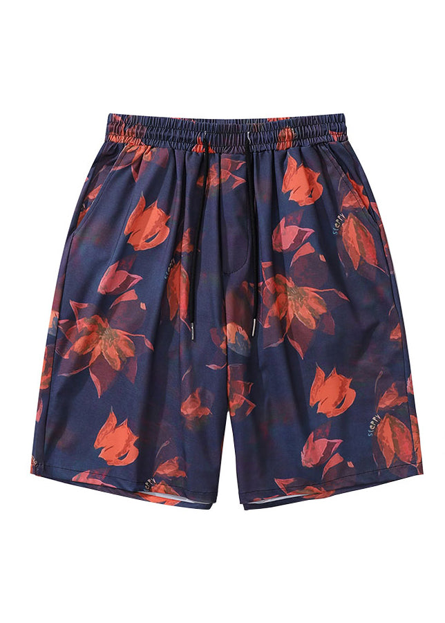 Leisure Hong Kong Style Oil Painting Shorts Summer