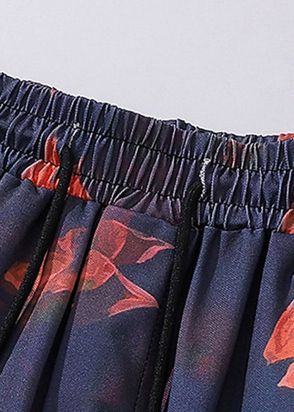 Leisure Hong Kong Style Oil Painting Shorts Summer