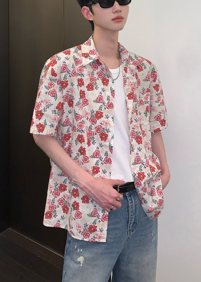 Leisure Versatile Short Sleeved Vacation Style Shirt for