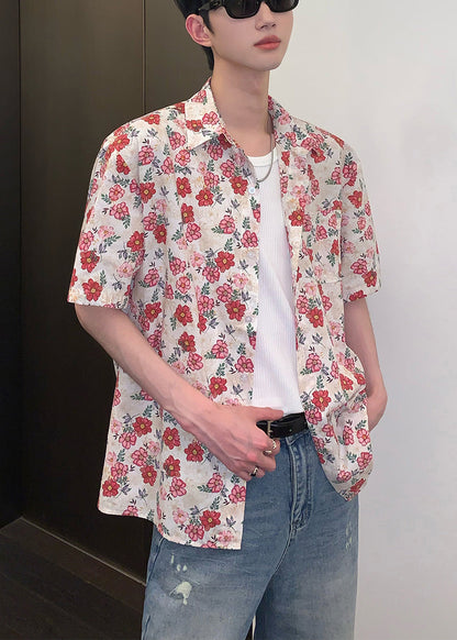 Leisure Versatile Short Sleeved Vacation Style Shirt for