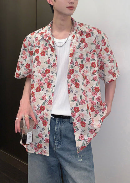 Leisure Versatile Short Sleeved Vacation Style Shirt for