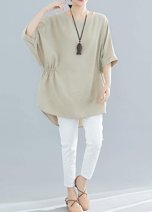 Loose Batwing Sleeve Cotton Blouse Inspiration Nude Shirts Summer